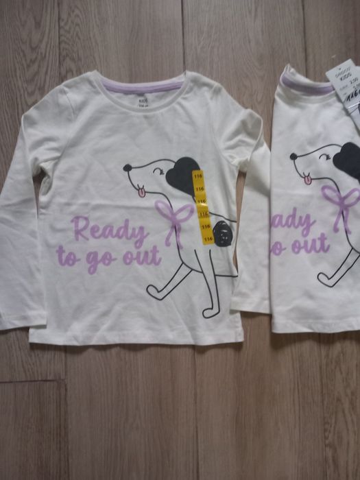 T-shirt bluzka z psem 116 cm nowa