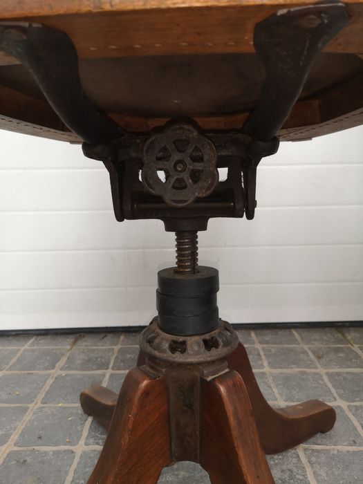 Cadeiras rotativas, reguláveis em altura e reclináveis vintage