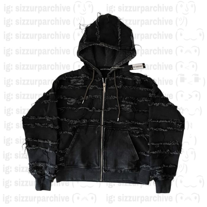 RACER WORLDWIDE Stripped Zip Hoodie