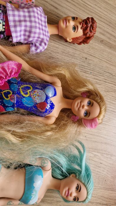 Lalki Barbie syrena zestaw