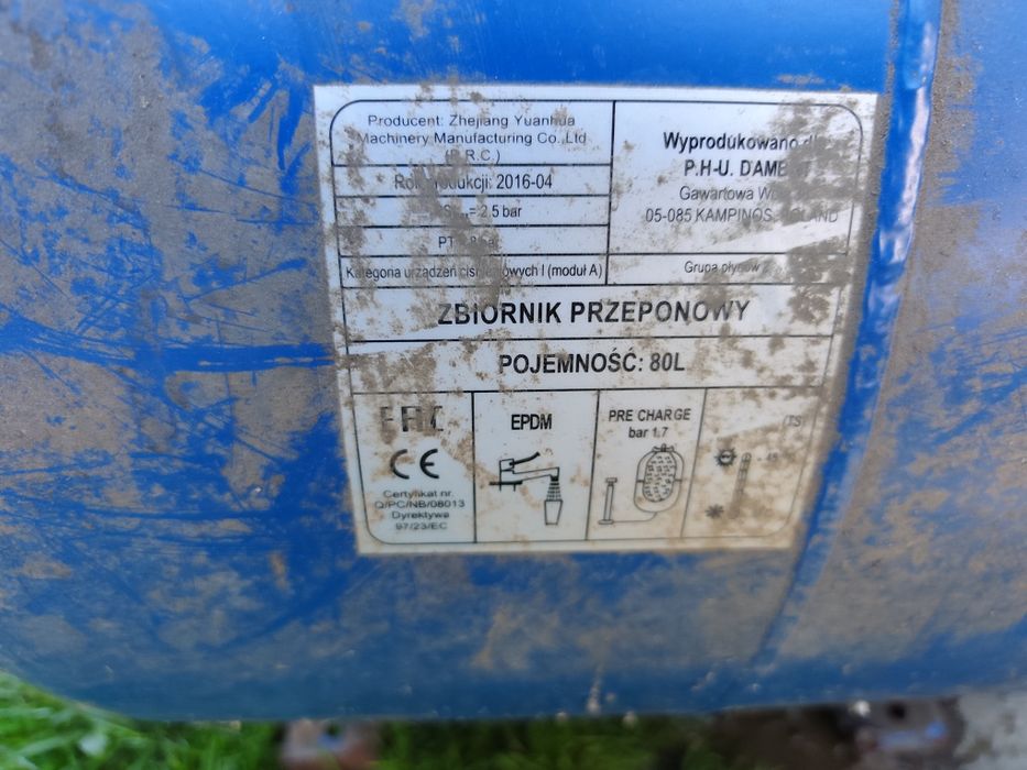 Hydrofor ze zbiornikiem 80l