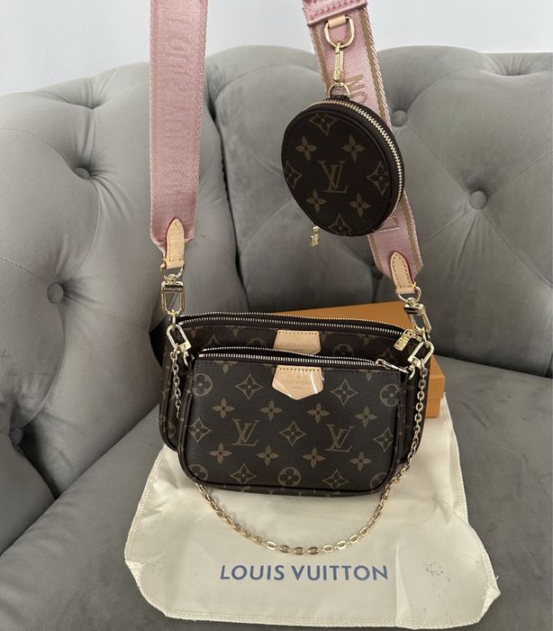 Torebka Louis Vuitton Multi Pochette róż/khaki