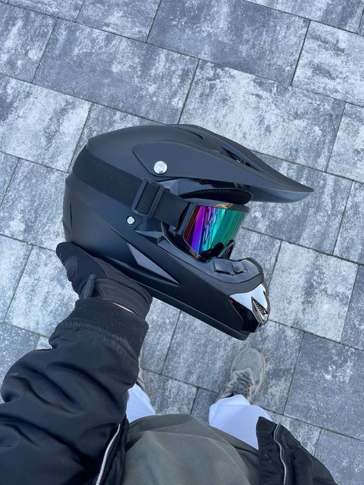 Крос мотошолом, шлем для мотоцикла, мопед, скутер, ендуро