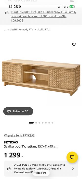 Szafka pod TV RTV