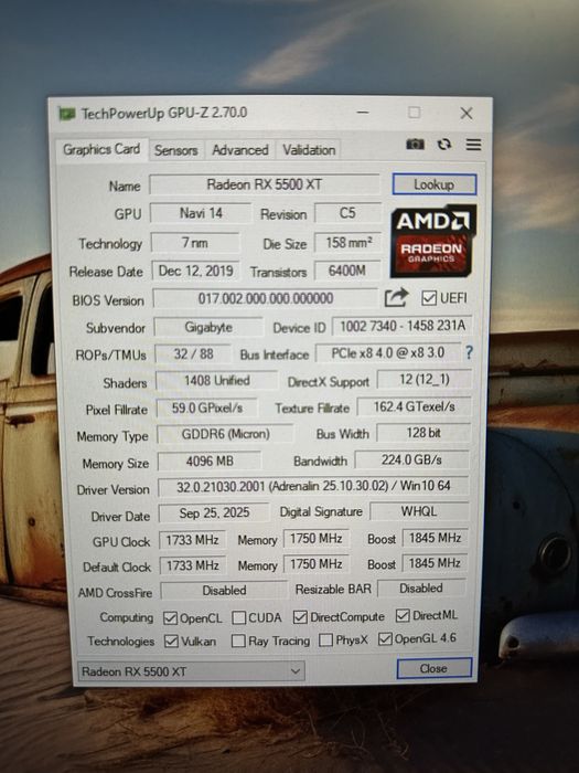 Відеокарта Gigabyte Radeon RX 5500 XT 4GB