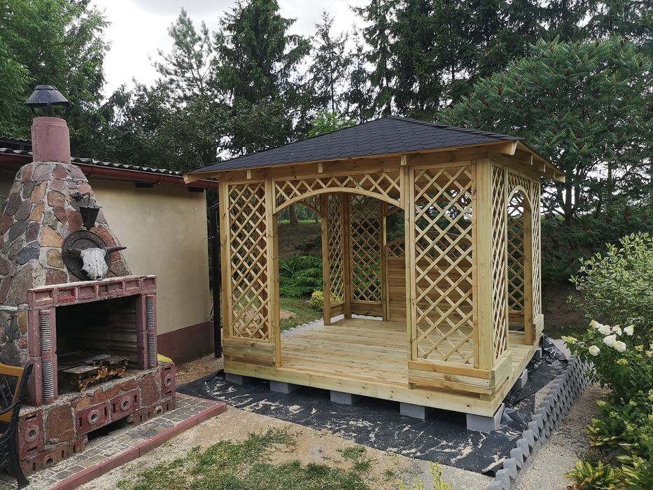 Altana ogrodowa drewniana 300 x 300 cm Montaż w cenie