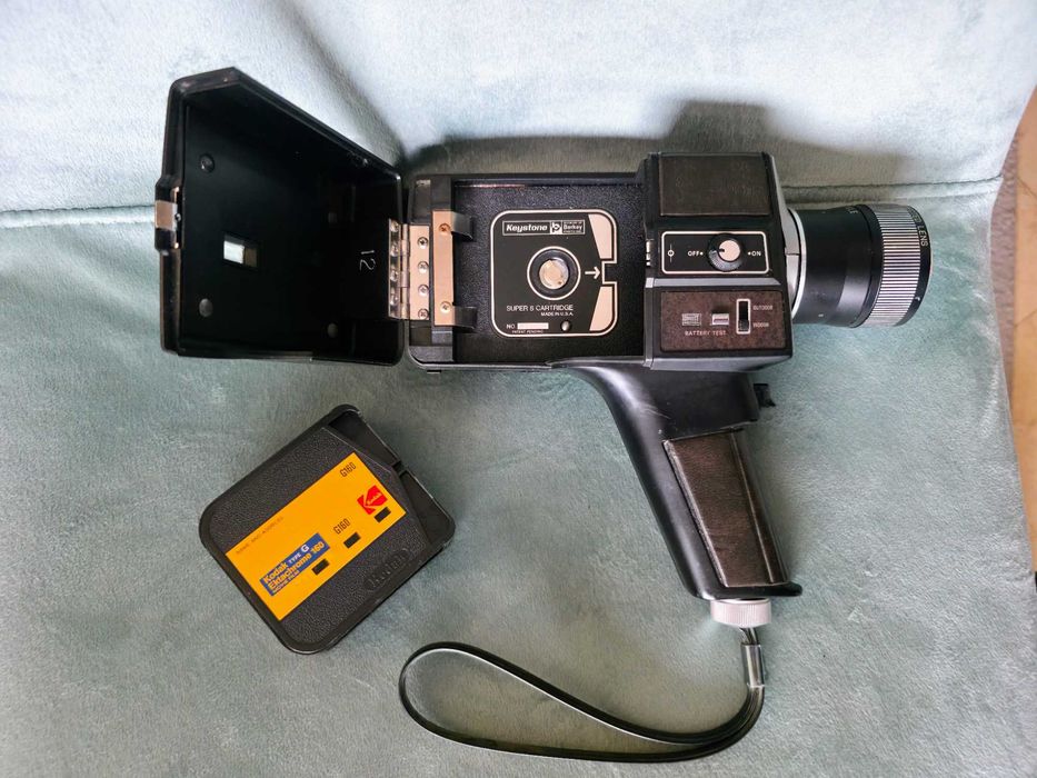 Camera filmar Keystone xl300 Super 8 vintage + mala transporte