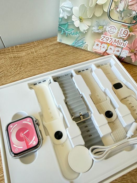 Smartwatch Mini Kit Completo — Relógio Inteligente com Pulseiras Extras e Carregador