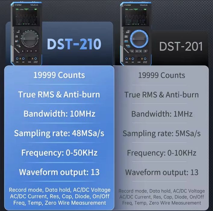 Осцилограф-мультиметр 3-в-1 Fnirsi DST-210