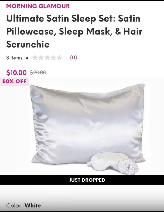 Атласний набір для сну MORNING GLAMOUR
Ultimate Satin Sleep Set: Satin