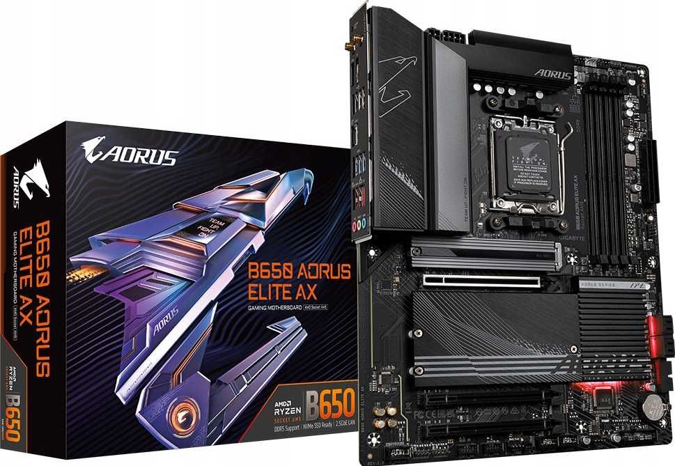 Płyta główna Gigabyte B650 Aorus Elite AX box gwarancja nr. 406101