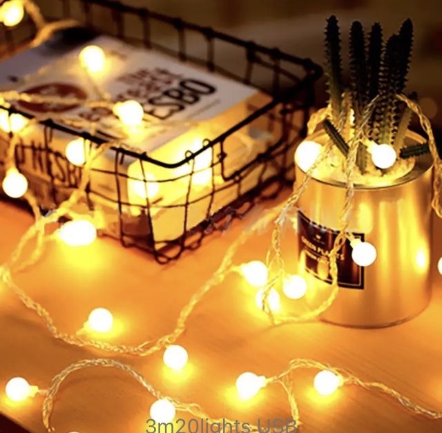 Lampki łańcuch 3 metry