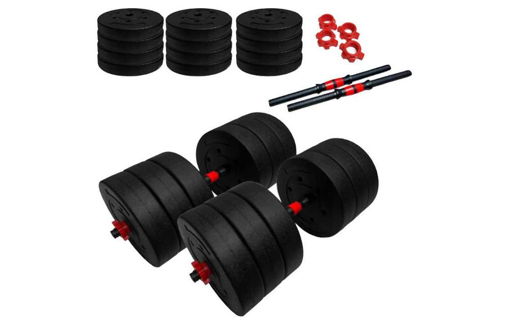 HANTLE REGULOWANE 2x30 zestaw 60 kg bitumiczne komplet na siłownię