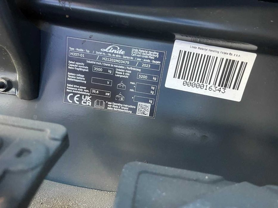 Wózek widłowy Linde H35T-01 LPG 2023 rok Przesuw Kabina