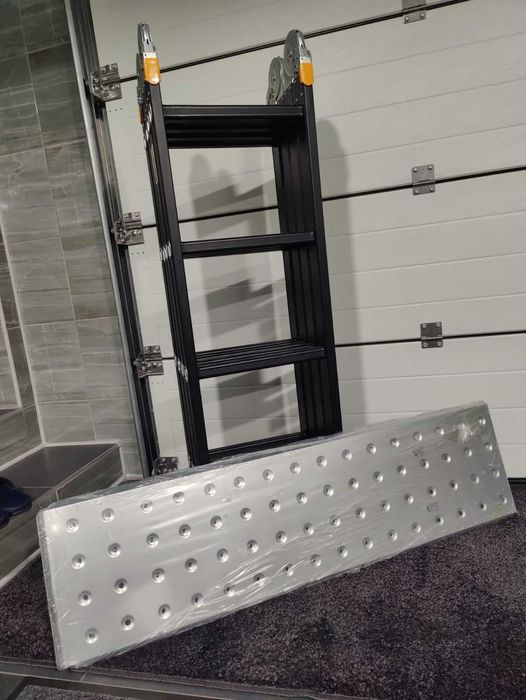 Шарнірна драбина-стрем'янка GTM KMP404A 4х4 + Платформа