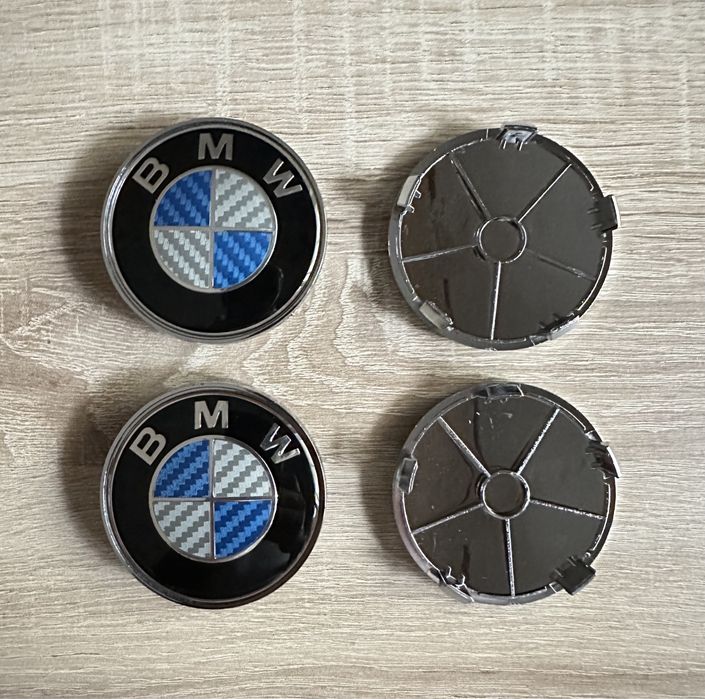 Conjunto 4 Centros Tampas Jantes BMW 56mm 60mm 65mm 68mm 75mm