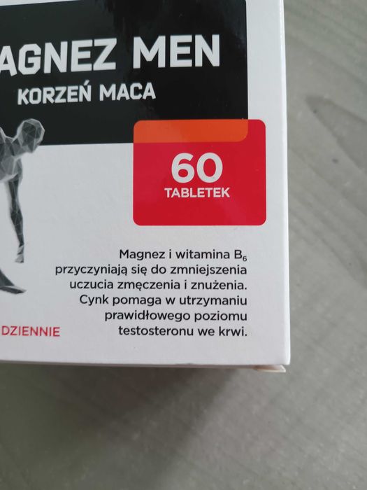 Magnez Men magnez + maca  magnez dla mężczyzn 60 tabl