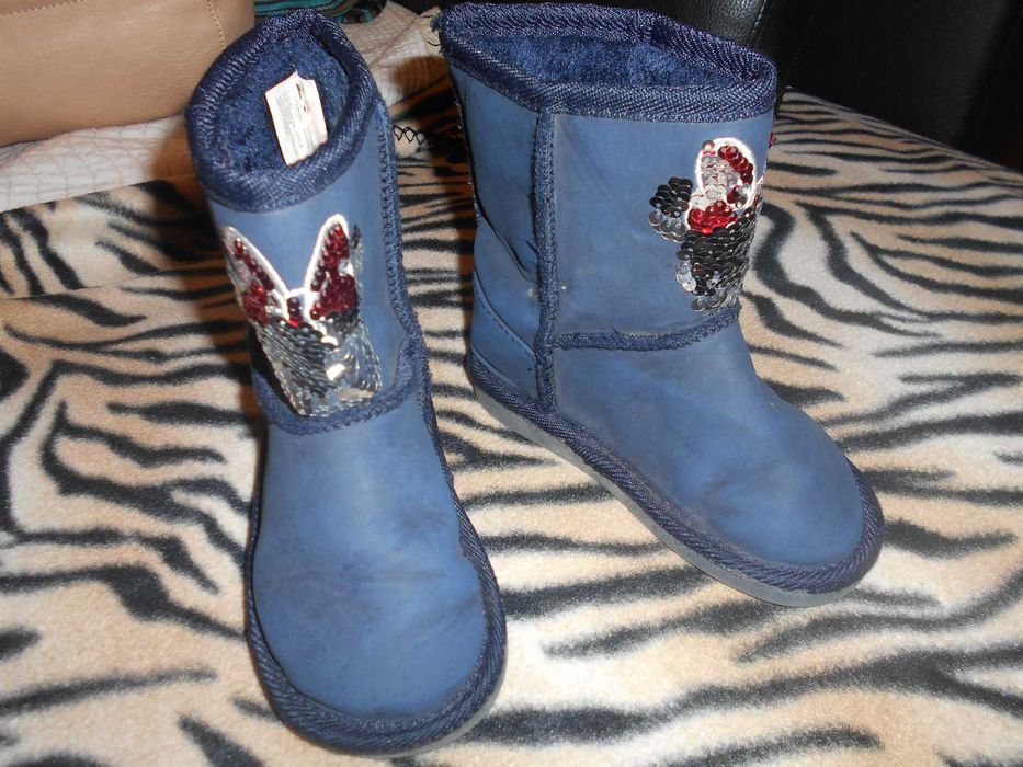 Botas quentinhas Menina 27 azul escuro MINNIE