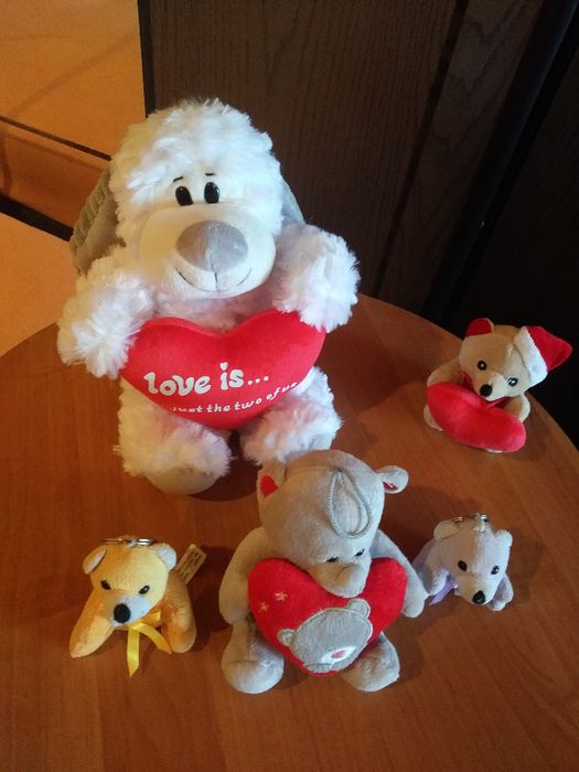 Misie , pluszaki , maskotki , komplet 5 misiów w stanie bdb. Polecam