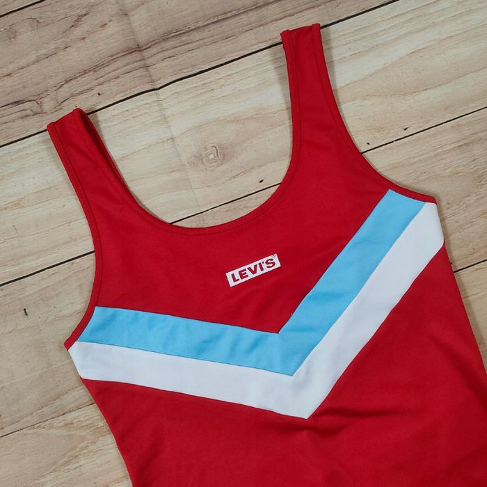 LEVI'S Strój Kąpielowy Jednoczęściowy Damski Logowany r. S