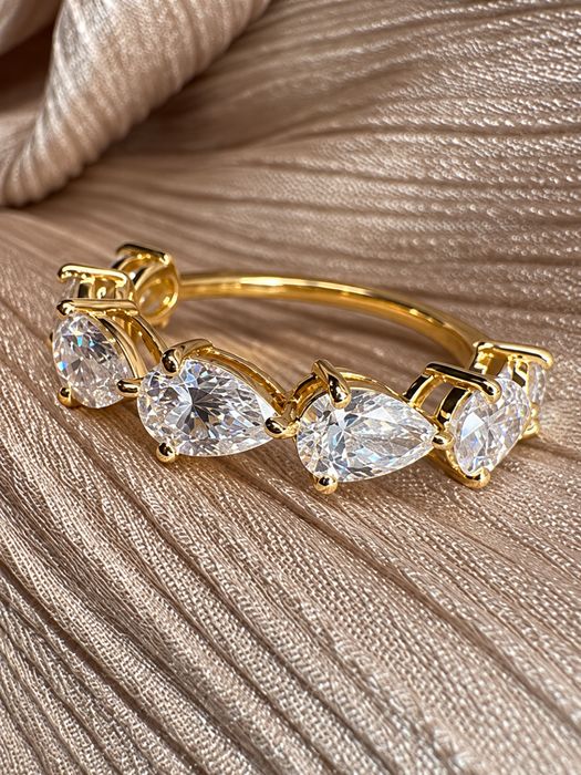Pierścionek z diamentami 2,23 ct złoto 585 14K HRD