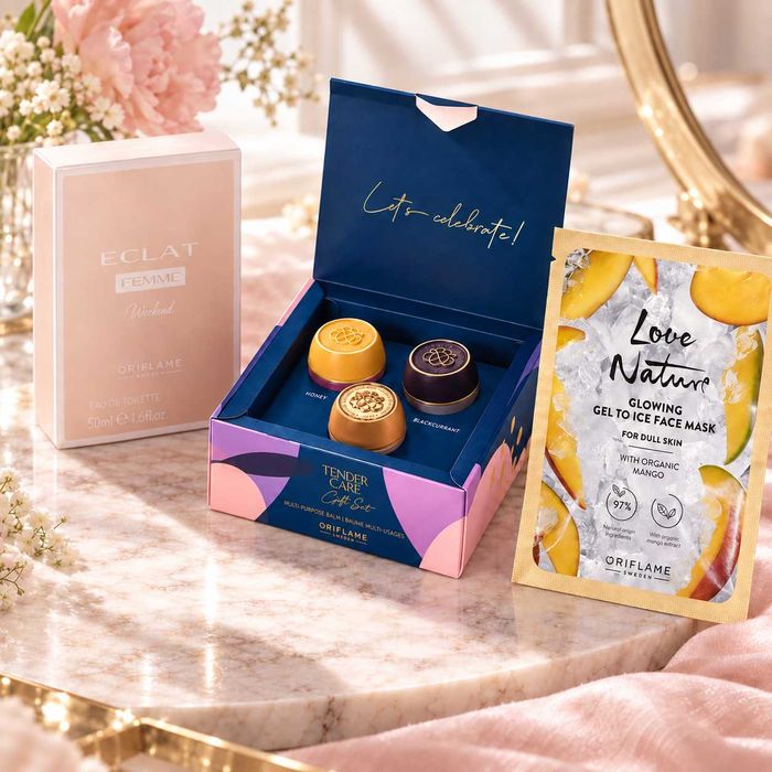 Woda Eclat Femme Weekend + 3 Tender Care + maseczka mango