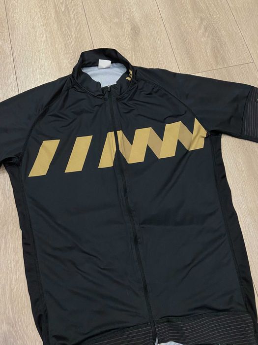|2XL-L| Велофутболка / Велоджерси / Джерси Vermarc Winn PRR Black / Gold Short Sleeve Jersey