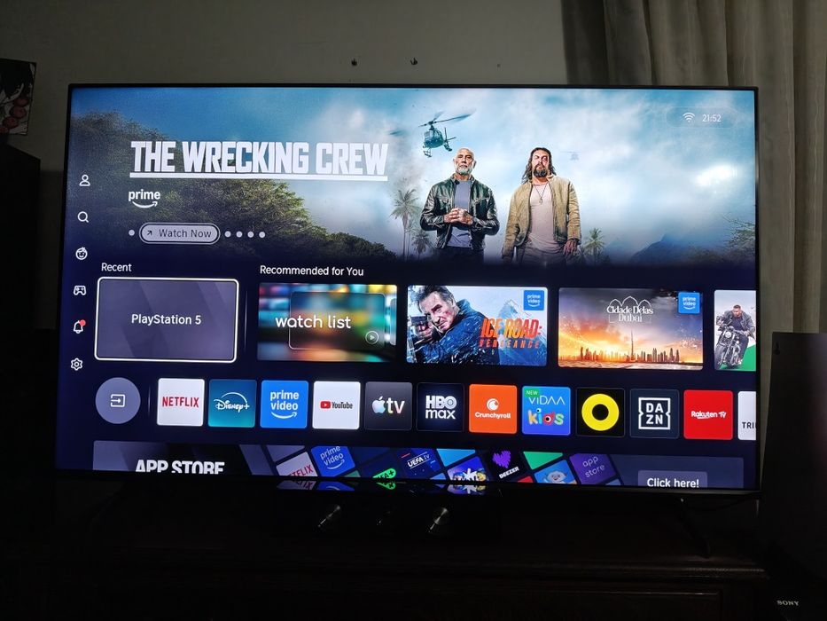 TV Hisense 55" E7NQ QLED 4K Dolby  - na garantia