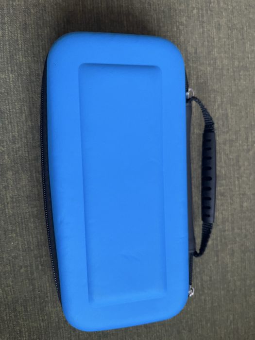 Case pokrowiec etui Nintendo Switch niebieski z miejscem na kartridże