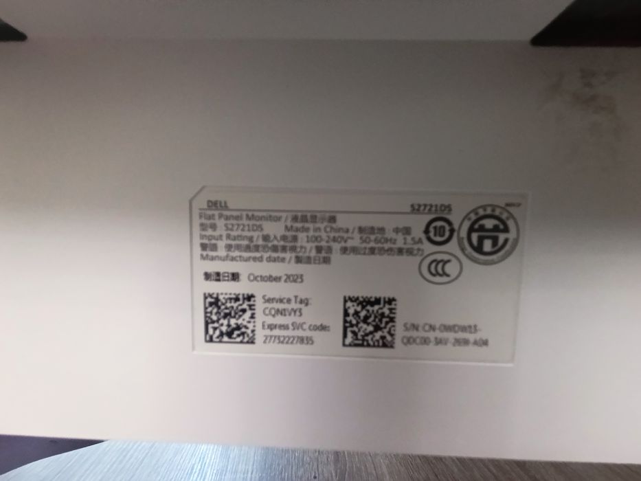 Монитор Dell S2721DS