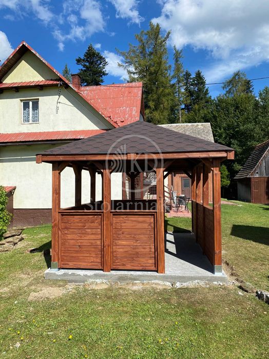 Drewniana altana ogrodowa 3x4 altanka różne wymiary, montaż, transport