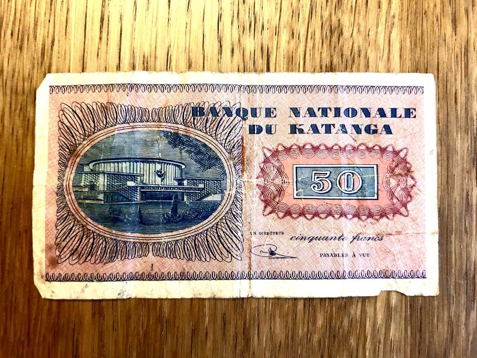 Nota de 50 francos do Katanga