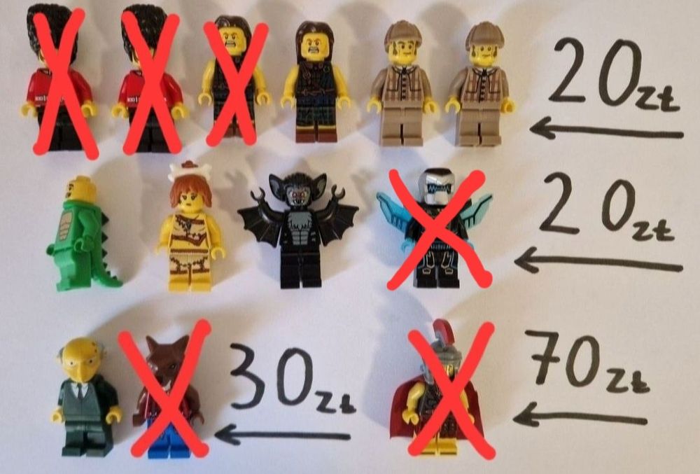 Lego orginalne figurki kolekcjonerskie CMF i Chima