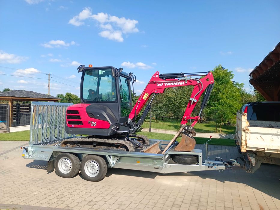 Mini koparka Chełm, koparka JCB 3CX, wywrotka, odwierty, oczyszczalnie