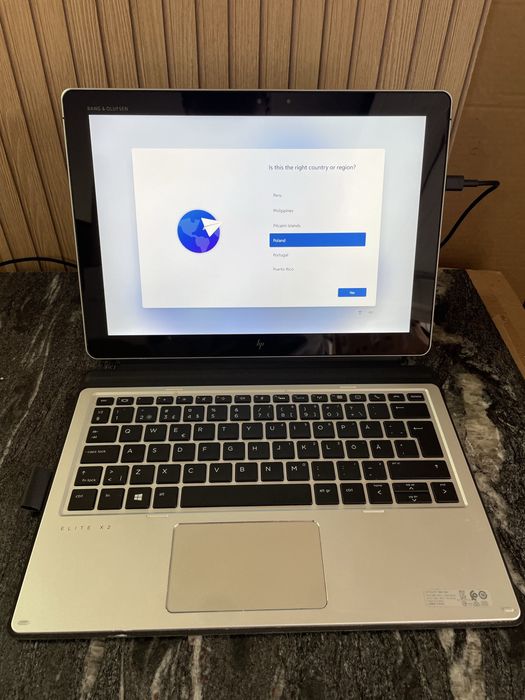 HP Elite x2 1012 G2 | i5-7200U | 8GB RAM | Dotyk | Działa na zasilaczu