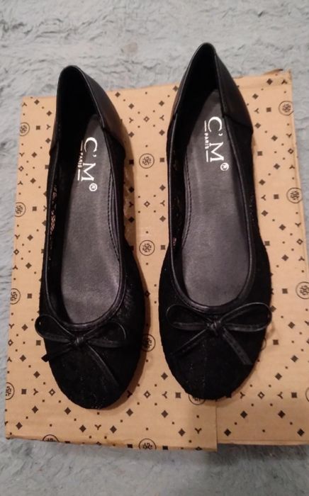 Baleriny  czarne rozm 38