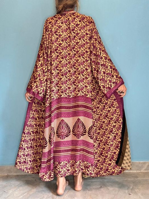 Kimono dwustronne płaszcz narzutka