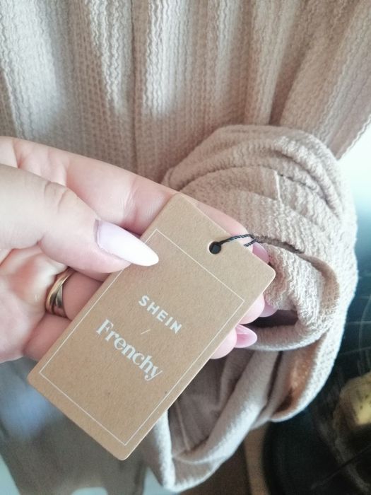 Kombinezon beżowy jednoczęściowy shein