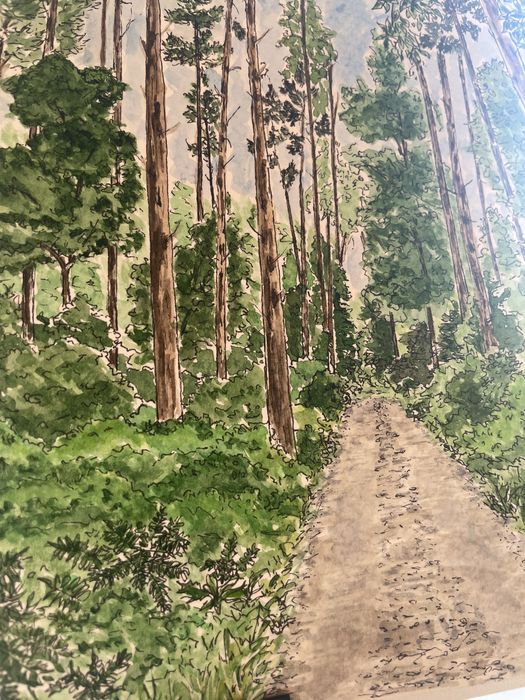 Картина, написана аквареллю