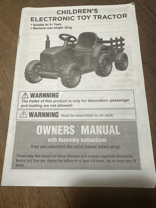 Auto zabawka traktor