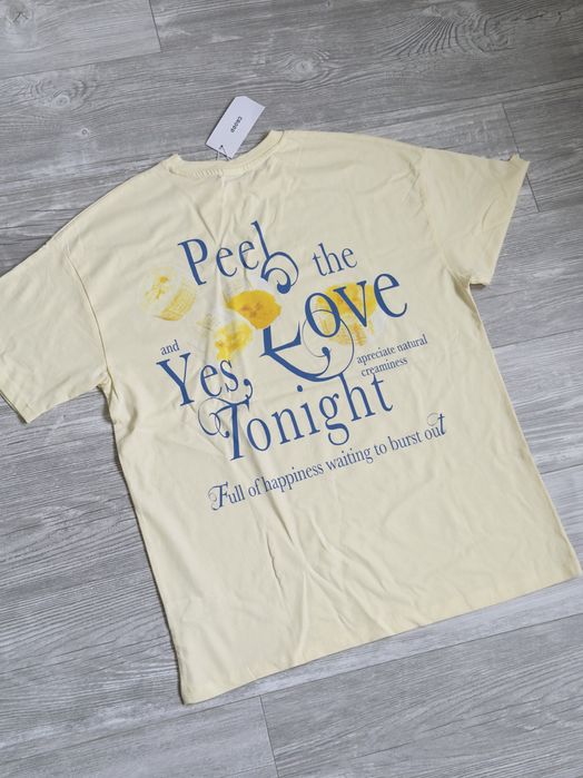 T-shirt koszulka bluzka cropp S nowa męska żółta