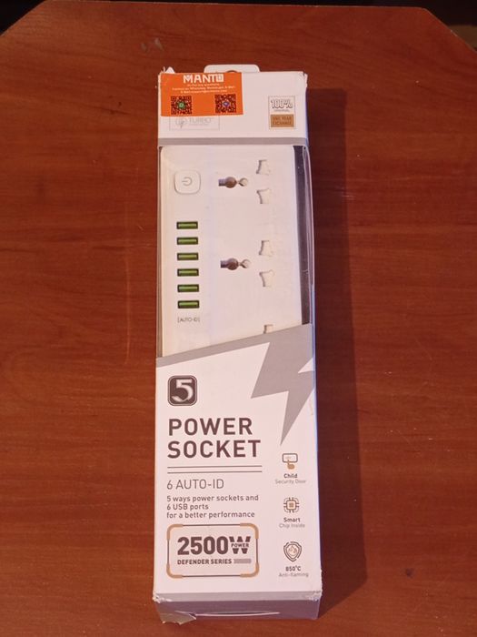 Nowa Listwa Zasilająca LDNIO 5x Gniazda + 6x USB TURBO ID 2500W Antypr