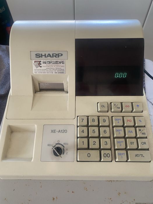 Máquina de calcular registadora SHARP XE-A120