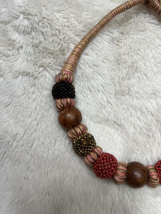 Naszyjnik ręcznie robiony korale bohemian boho etno etniczny 26