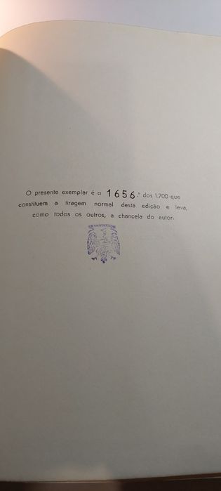 O Romance de Camilo - Aquilino Ribeiro (1957, Edição Numerada)
