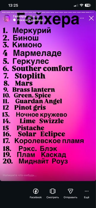 Гейхера  молодила мискантус