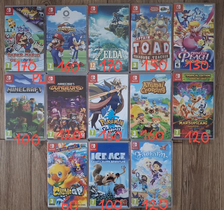 Gry na Nintendo Switch