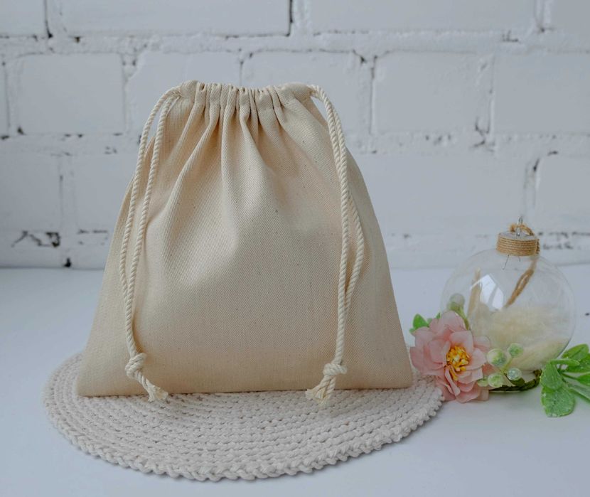 Мішечки саржадля пакування, мішки для брендування різні розміри