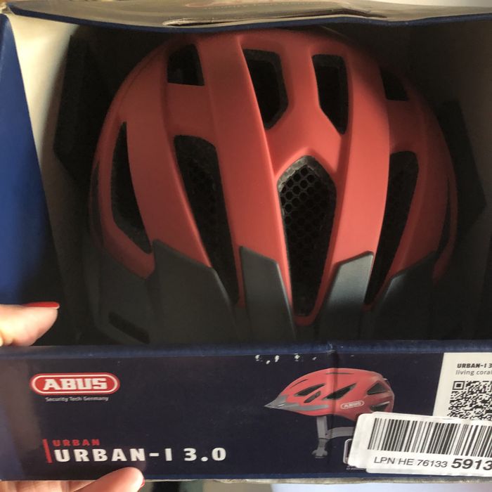 Kask rowerowy Abus Urban-I 3.0 bordowy rozm S