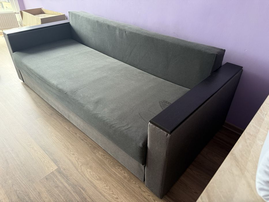 Диван сірий 160х180